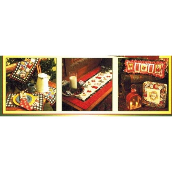 Celebrate A Cozy Christmas Panels & Patchwork Holiday Craft Book Janet Wecker-Fr - Picture 4 of 6
